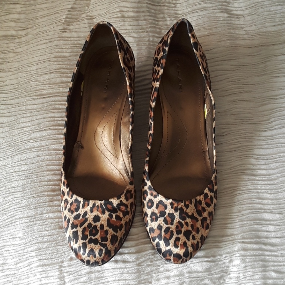 Leopard Print Wedges by Tahari